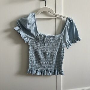 Blue Stretchy Top